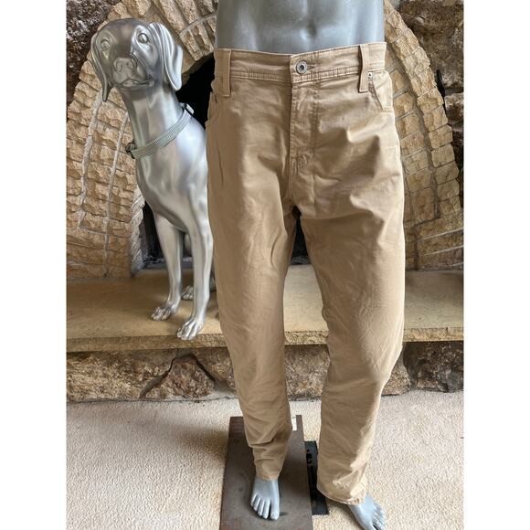 Adriano Goldschmied Matchbox Slim Straight Tan Pants Men’s Size 38 - Picture 4 of 6